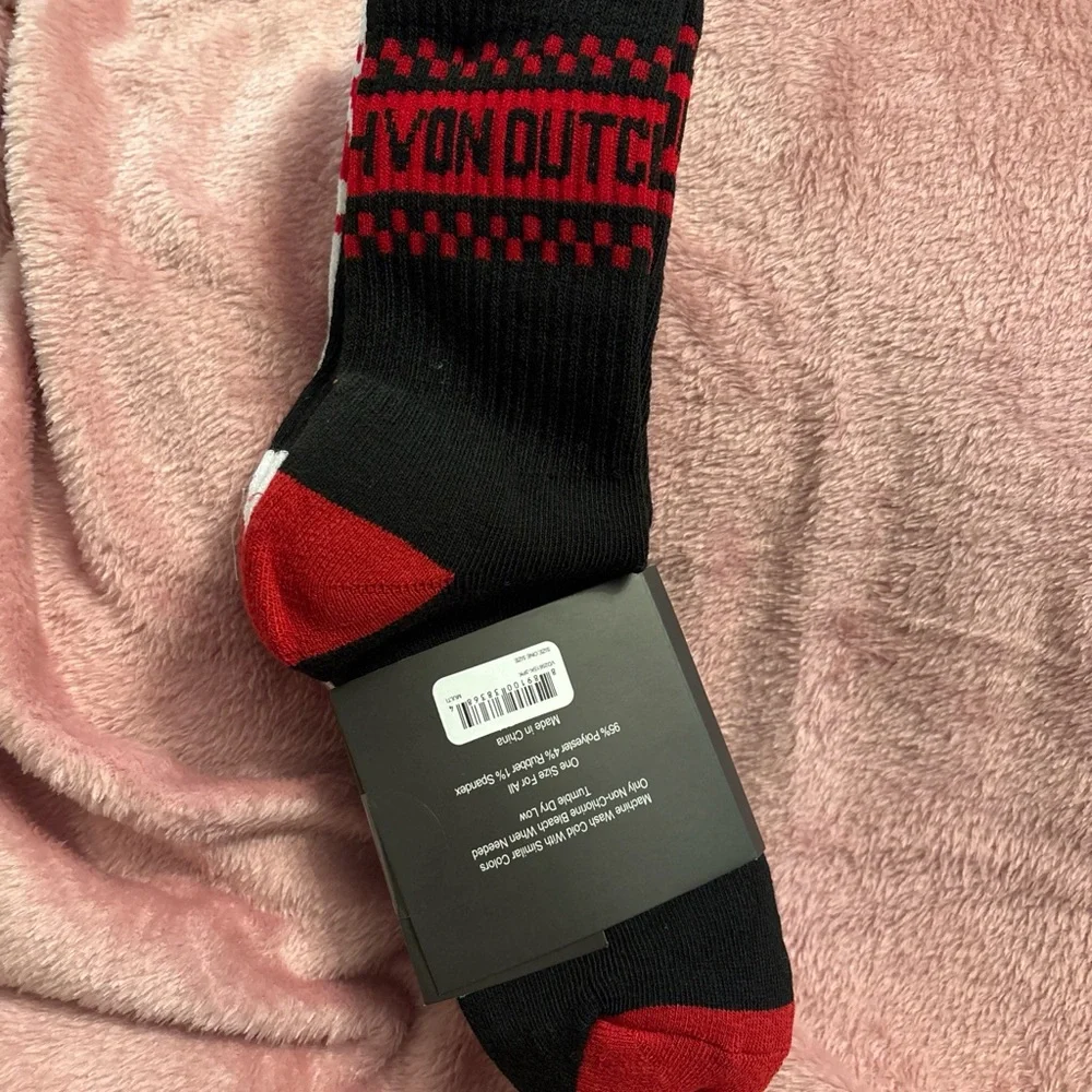 Von Dutch  3 pack White/Red . Red/Black, Black/Red with Logo Crew Socks